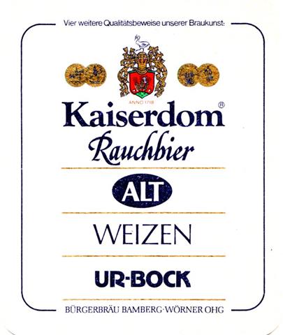 bamberg ba-by kaiserdom recht 1b (215-rauchbier alt weizen urbock) 